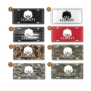 [BUBBA TRUCK STYLE] Cotton Camo License Plate Collection - Premium 100% Aluminum Car Tag - Vintage Hunting Aesthetic - 6x12 Inch Weather Resistant Truck Accessory - Assembled in USA