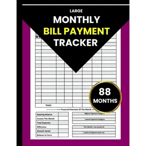 Large Monthly Bill Tracker Notebook: Easy-to-Use Financial Organizer for Bill Management and Budgeting 8.5x11 Size Paperback – April 24, 2025