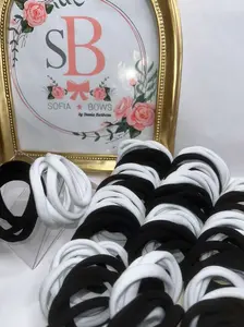 96 Large Soft Elastic Hair Ties