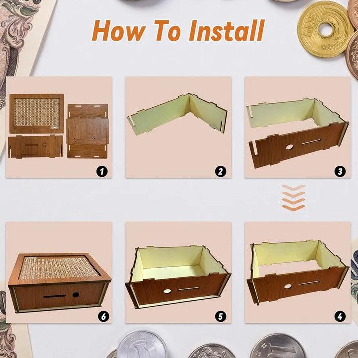 Classic Wooden Money Saver