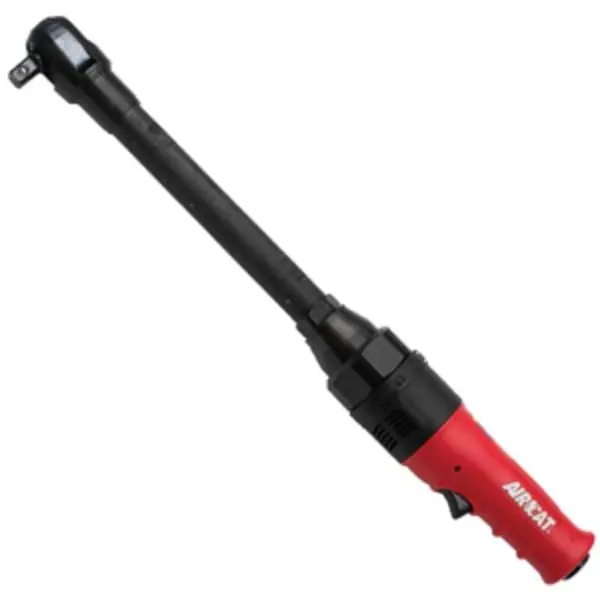 Aircat ARC805-HT-22 0.375 x 21.6 in. High Torque Long Reach Air Ratchet with Trigger, 6 lbs Torque, Contoured Ergonomically Designed Grip, Red & Black, Contoured Grip