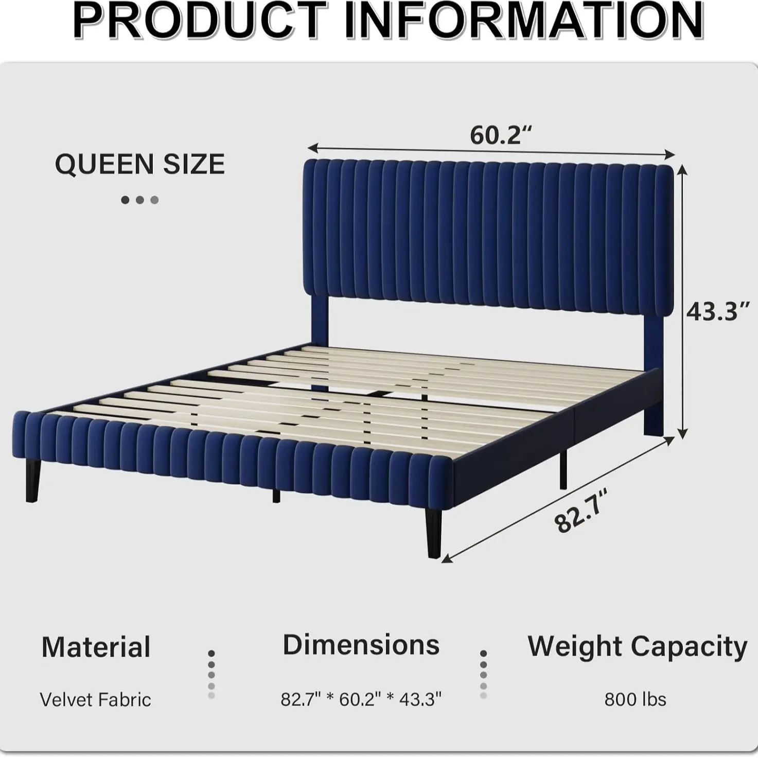 Queen Size Blue