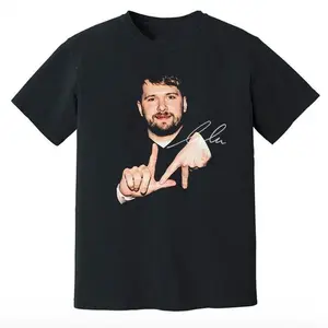 Luka Doncic LA Hand Sign Graphic Tee - Vintage Funny Tee - Awesome Trendy Men Gift for Basketball Lovers