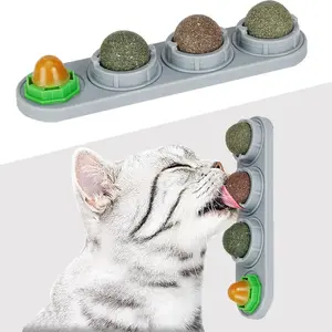 Catnip Ball for Cats, Extra Cat Energy Ball, Edible Toys, Lick Safe Healthy Kitten Chew & Teeth Cleaning Dental Toys