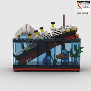 247pcs Titanic Shipwreck Model Kit, DIY MOC Building Blocks Set, Perfect Gift for Birthdays, Halloween, Christmas, Collectible Home Decor