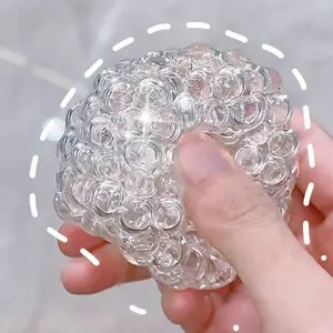 Handmade Stress Relief Ball, Noisy Pressure Ball, Fun Gift for Men and Women, Bead Stress Ball, Adult Moldable Vacuum Stress Ball