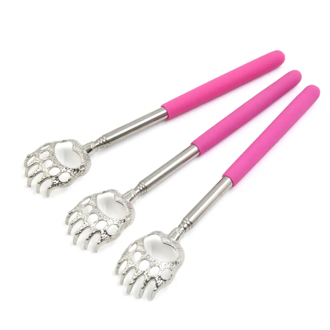 VOCOSTE 3pcs Portable Household Extendable Bear Claw Shape Back Itch Relief Scratcher Tools