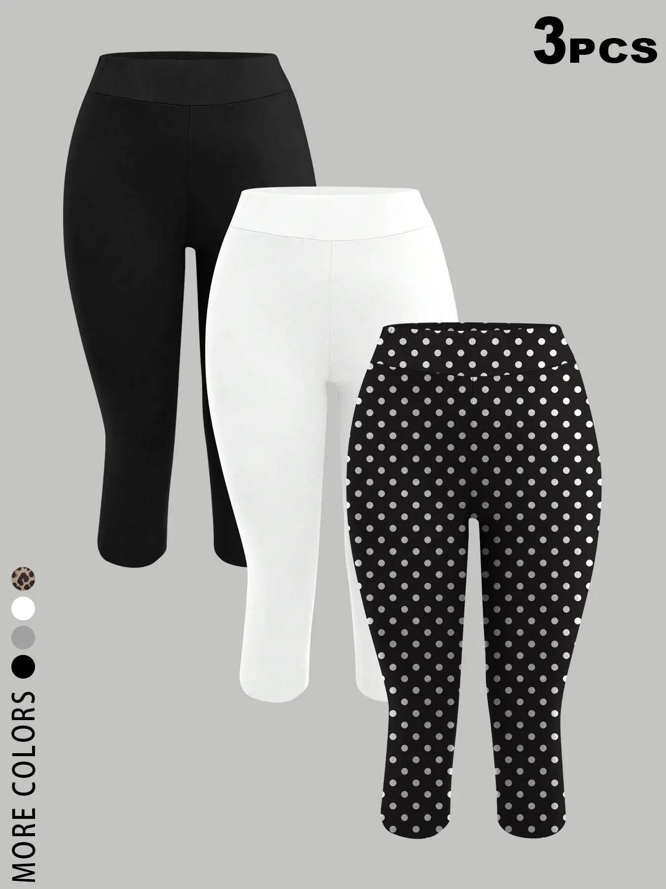 3 PCS High Waist Capri Leggings for Women, Y2K Aesthetic Stretchy Slim Fit Capris, Buttery Soft Casual Workout Pants,2026 Athleisure Outfit,Yoga, Gym, Daily Wear, Running, Shopping, Versatile Minimalist Style for Teen Girls, Gen Z Fitness Lovers