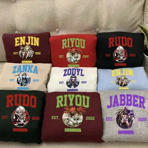 Custome Anime Gachiakuta Character Sweater, Unisex Shirt For Anime Lovers, Gift For Her, Gift For Him, Custom Gachiakuta Sweatshirt, Rudo Enjin Riyo Zanka