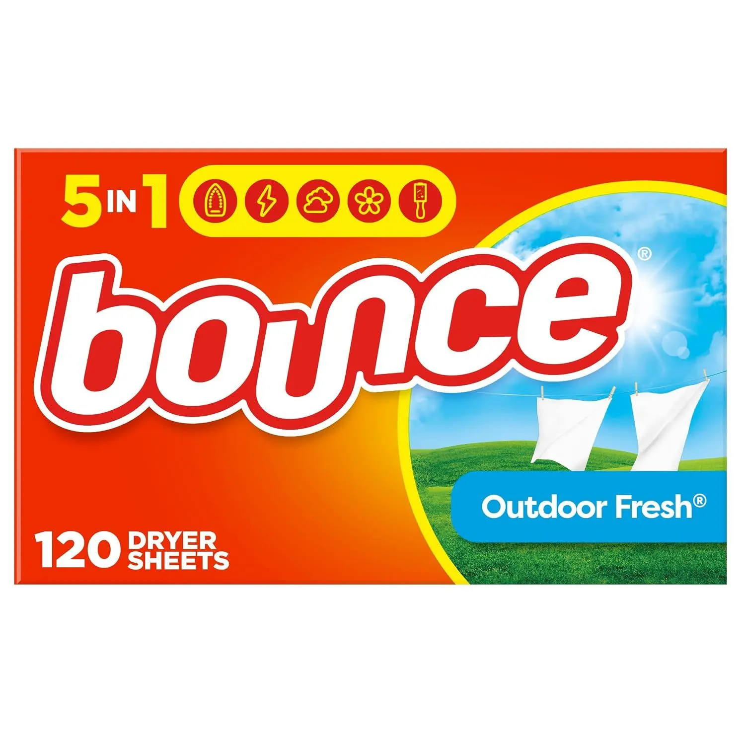 Bounce Fabric Softener Sheets, Outdoor Fresh Scent, 240 Count