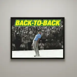 2026 Masters Champion Rory McIlroy Poster, Back to Back Masters Champions Wallart, Golf Poster Gift, Augusta Masters 2026 Inspired Youth Print, Rory Fans poster