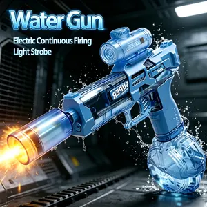  Stylish Light Up Water Squirt Toy, Electric Continuous Spray, Ice Mouse Shape, Large Capacity, Suitable for Boys, Girls & Adults, Summer Pool & Beach Fun Gear