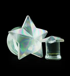 Iridescent Star Glass Plugs