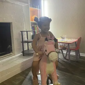 Qaba Rocking Horse Toddler Ride on Horse with Sound Saddle