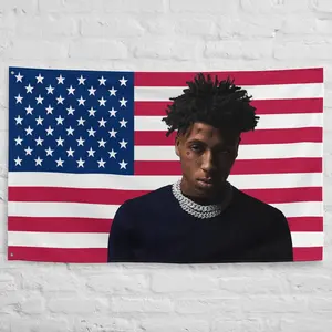 YoungBoy American Flag - Hip-Hop Home Decor 40in*60in Tapestry