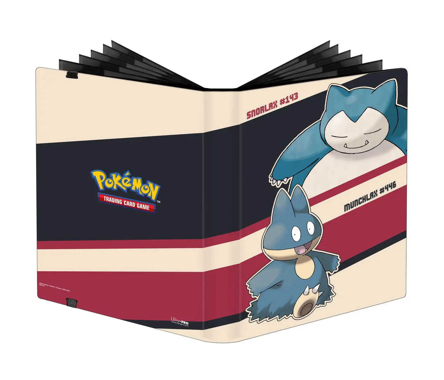 Ultra Pro 9-Pocket Pokemon Trading Card Game Display Album with Snorlax and Munchlax