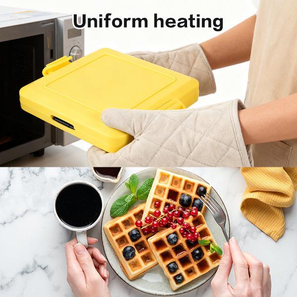 Microwave Toaster & Multi-functional Sandwich Maker, Quick Cooker for Waffles, Panini, and Sandwich Presses, High-temperature Resistant Material for Even Heating, Easy Meal Prep Tool, Fast Breakfast, Dishwasher Safe, Easy Clean