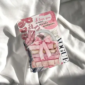 Magnetic Phone Grip Cute Pink Bow Bookstack, Coquette Aesthetic Butterfly Griptok Phone Stand, Romantic Magazine Collage Phone Finger Holder Accessory, Gift for Her