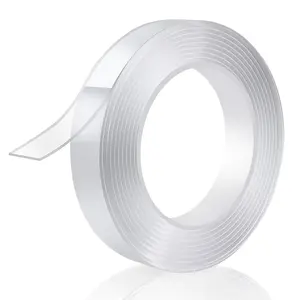 Double Sided Tape Heavy Duty 0.75in×20ft, Nano Tape Double Sided, Removable Traceless Two Sided Adhesive Tape, Clear Mounting Tape Double Sided Tape for Walls, Hanging Picture,Poster,Carpet