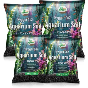 Upgraded Aquarium Soil Water Grass Mud, Ideal for Fish Tank Aquascaping Aquarium Substrate Soil for Plants and Shrimps, No Need to Wash (8.8 Pounds)