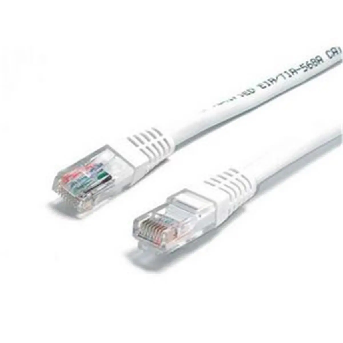 Startech ETL Verified Unshielded Twisted Pair (UTP) Cat6 Patch Cable - 100 ft, Molded, 2 RJ-45 Male Ports, White, RoHS Compliant, Rugged Flexibility, for Network Connections, c6patch100wh