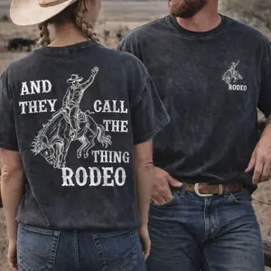 Rodeo Shirt Vintage, Western Cowboy Graphic T Shirt, Oversized Rodeo Tee, Retro Country Shirt, Gift for Him
