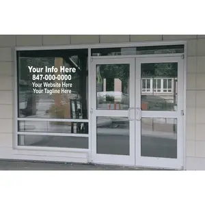 4 Line Custom Window Lettering Decal Business Retail Graphics Large Your Info