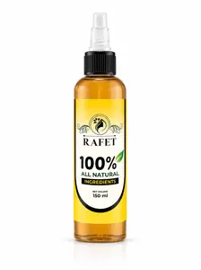 RAFET Organic Hair Oil for Growth & Shine with Fenugreek – 150 ml / 5.07 fl oz