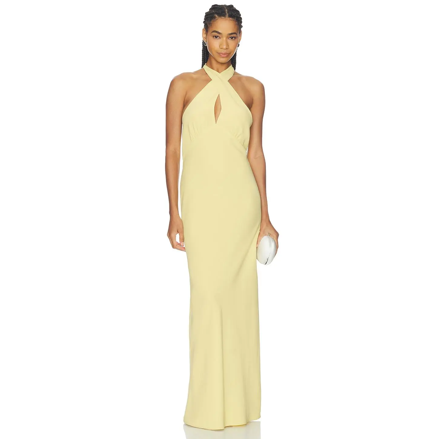 Amanda Uprichard Samara Maxi Dress in Raffia