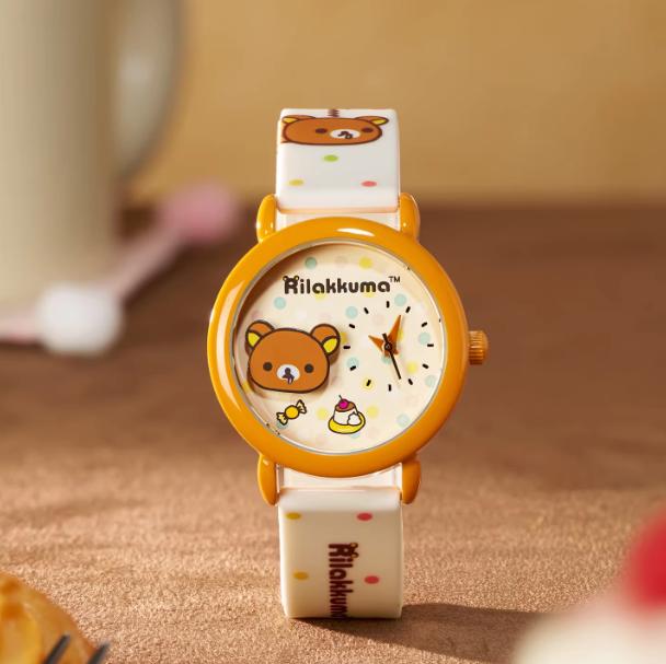 Rilakkuma Gulugulu Moments Series Wristwatch, Official Rilakkuma Merchandise, Cute Unisex Watch Blind Box for Guys and Girls, The Perfect Surprise Gift for Fans and Collectors, Soft Strap Comfortable for Daily Wear