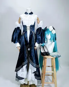 [Cakycos][New] Hatsune Miku Vocaloid Cosplay Wholeset Costume Wig