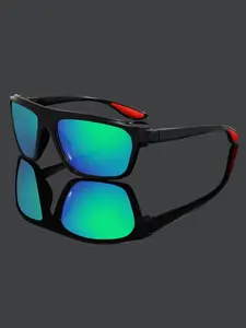 Unisex Retro Square Frame Glasses, Sporty Sunglasses for Couples, Summer Parties, Beach Vacations, Fashionable Gift Idea