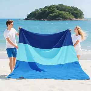 Outdoor Beach Blanket for 4-7 People, Extra Large Lightweight Sandproof Beach Mat, Perfect for Picnics, Travel, Camping, Hiking