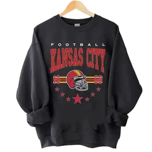 [Sale off up to 50%] Kansa City Football Sweatshirt, 90s Vintage KC 1960 Football shirt, KC Shirt, Kansa Sweatshirt, KC Football Game Day shirt, Football Team Unisex Shirt, Gift Football Fan Classic Collar Menswear Cotton Sport, Graphic Streetwear shirt