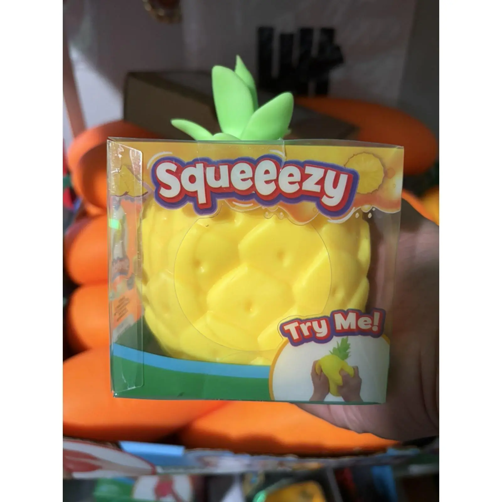 Squeezy Pineapple Squishy Toy for Stress Relief - Fun and Engaging Stress Relief Tool - Perfect for Relaxation and Fun