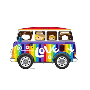 Advanced Graphics 2553 45 x 72 in. Hippie Bus Standin Cardboard Standup