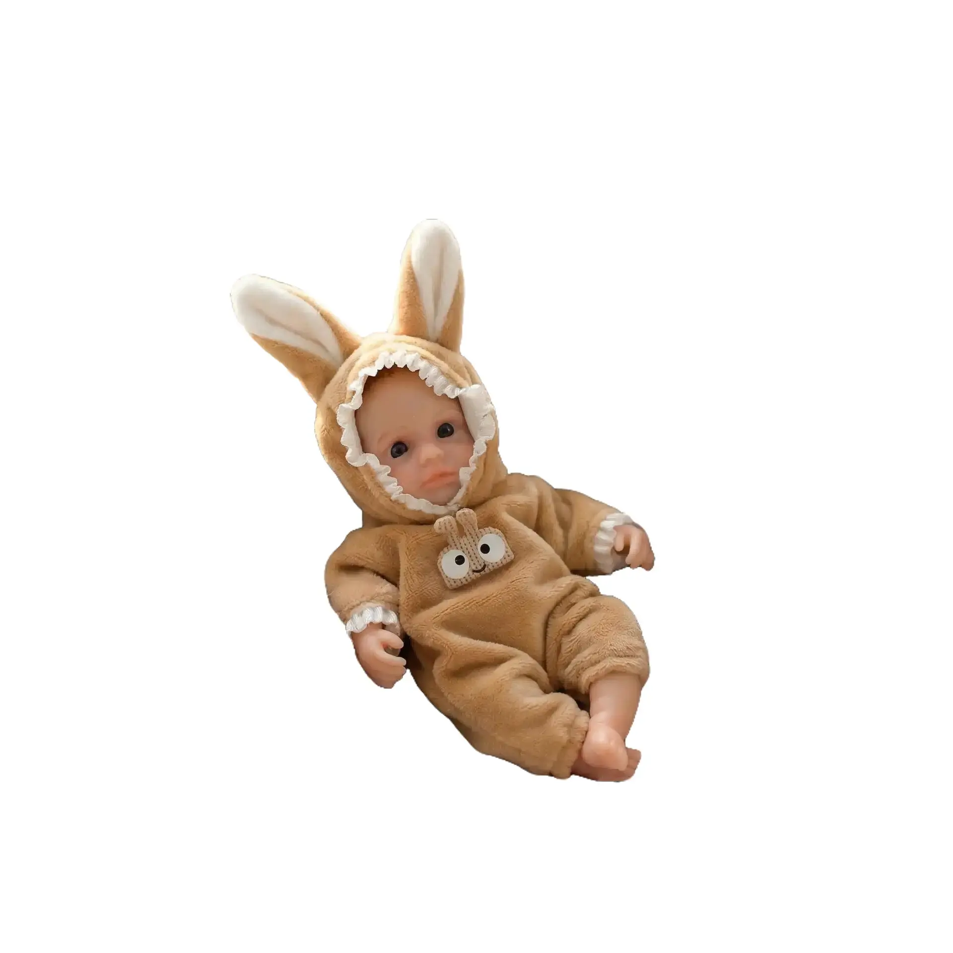 Cute 15cm Mini Reborn Baby Dolls Real Life Like Super Soft Newborn Floopy Realistic Look Christmas New Year Birthday Present Gift for Kids 3+