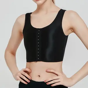4PCS VibeFit 2026 New Chest Binder for Transgender FTM Front Zipper Binder Breathable and Strong Compression Tomboy Tank Top Womenswear