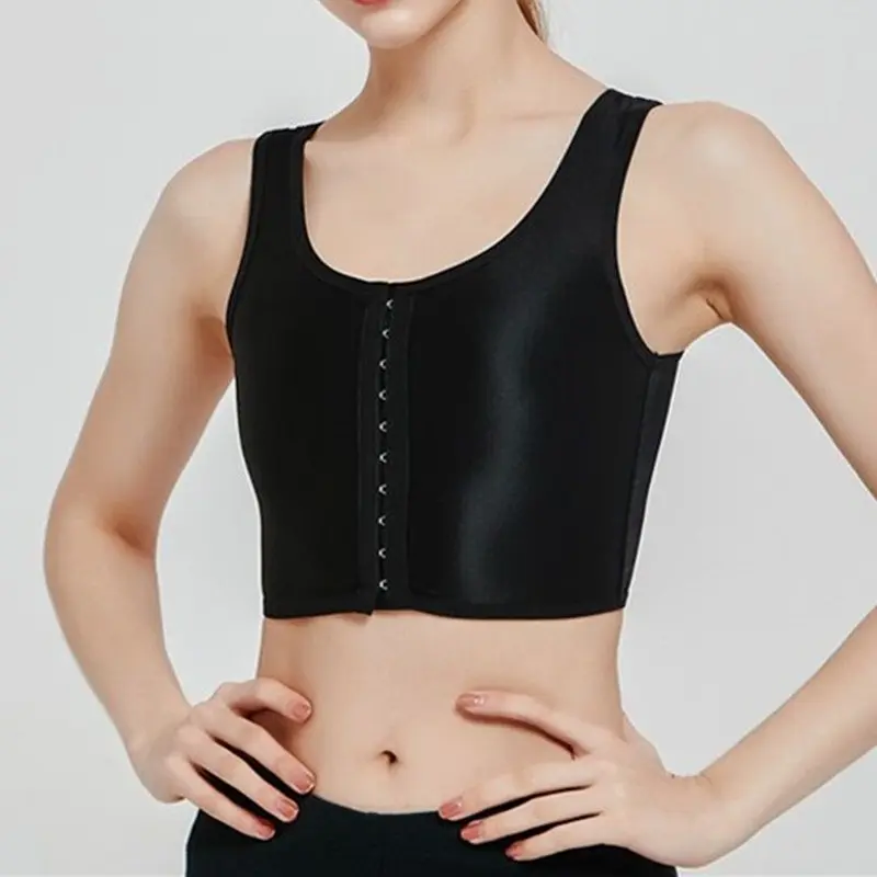 4PCS VibeFit 2026 New Chest Binder for Transgender FTM Front Zipper Binder Breathable and Strong Compression Tomboy Tank Top Womenswear