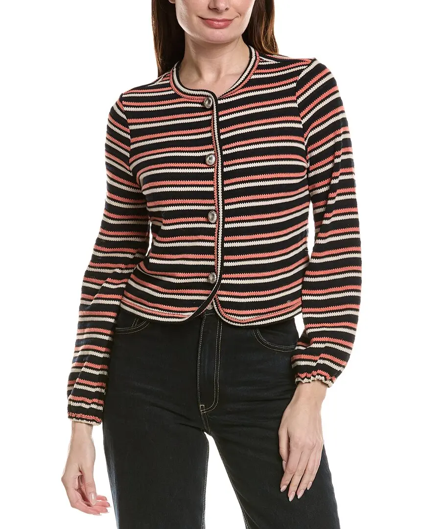 CeCe Elastic Cuff Knit Cardigan