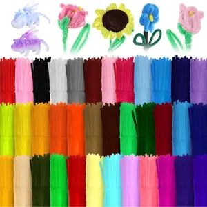 1800 count Pipe Cleaners 6 mm x 12 Inch Chenille Stems Pipe Cleaners Craft Supplies Art Supplies Adults DIY Creative Decorations Creative DIY Projects Decorations (Classic Color)