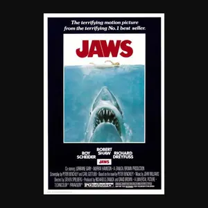 Jaws since 1975 Poster, Unframed Poster