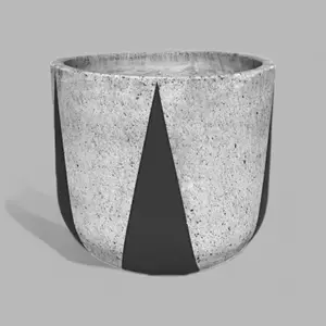 VT207BC - PAINTED FOAM LITE & CONCRETE PLANTER
