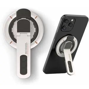 magnetic phone mount  Phone Grip Stand 3-in-1 Magnetic Finger Ring Holder Double-Sided Magnetic Phone Stand for 17 16 15 Magnetic Phone Holder