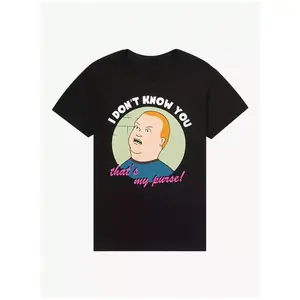 Plus Size Men's,King Of The Hill Bobby That's My Purse ,(1 Pcs )100% Cotton Casual Printed T-Shirt,Crew Neck Short Sleeve,220g  Cotton T-Shirt,For Going Out,Gift,Summer,Unisex