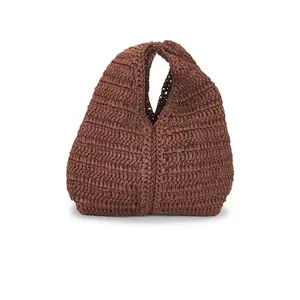 A.L.C. Simone Raffia Bag in Chocolate