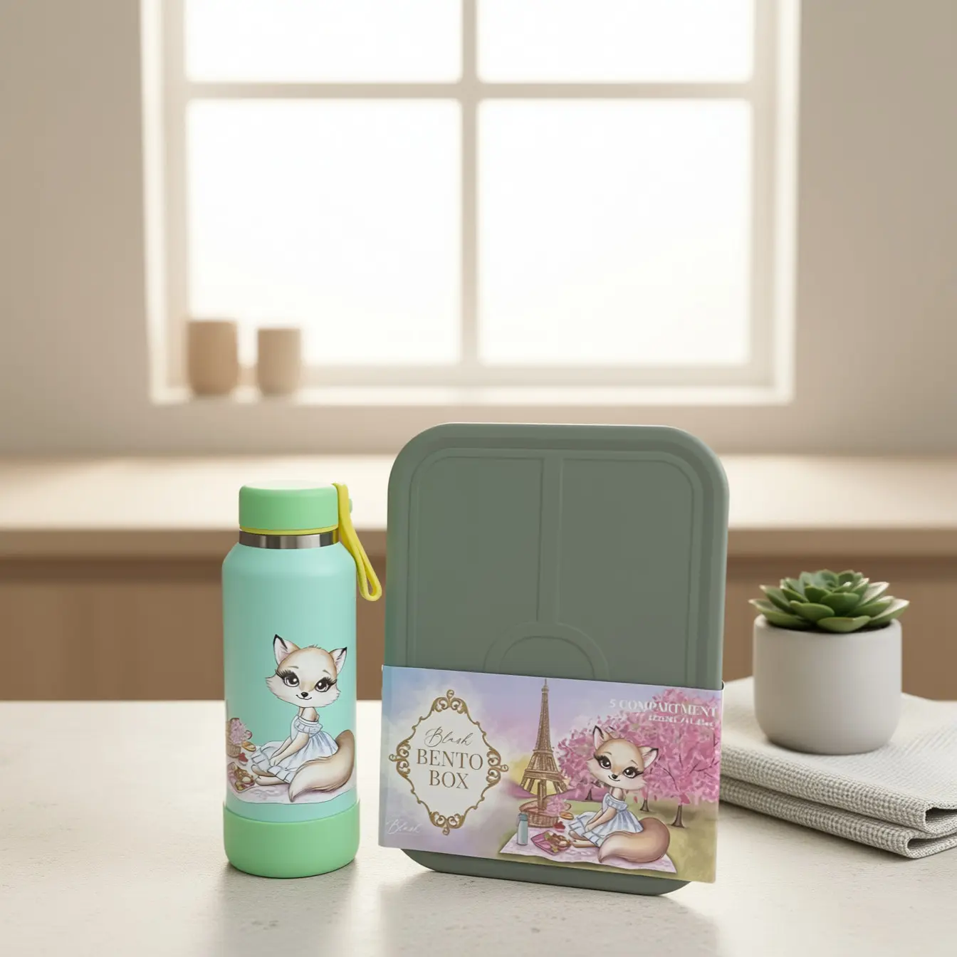 School Lunch Gift Set | Insulated Bottle & Bento Box