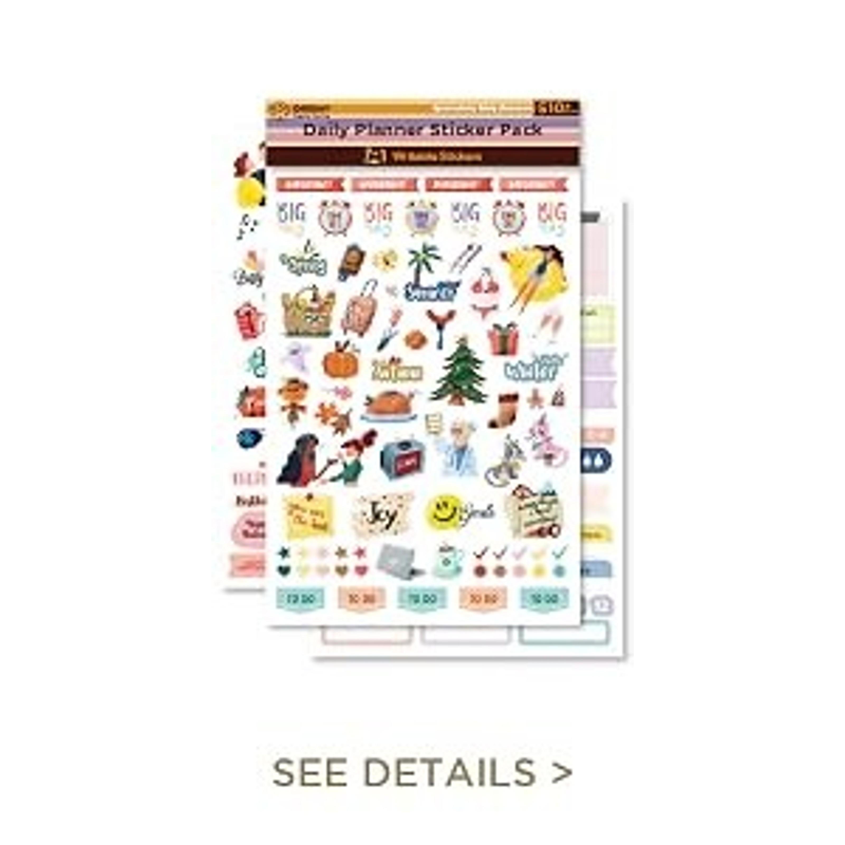 Teacher Planner Stickers Back to School Themed Planning Sticker Accessories for Student, Educators, homeschoolers, Women, Cute Happy Planner Productivity