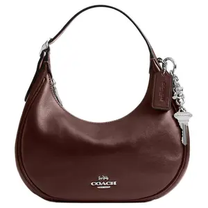 COACH Emily 23 Solid Leather Crossbody Bag in Maple for Women