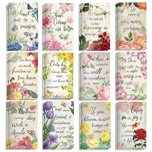 12-Pack Butterfly Flower Mini Notebook | Pocket-Sized Notepad, Diary & Planner Notebook, Office & Home Use | Assorted Colors, Portable Journal for Students, Professionals, Homemakers | Ideal for Birthday Party Favors, Thank You Gifts, Office Supplies